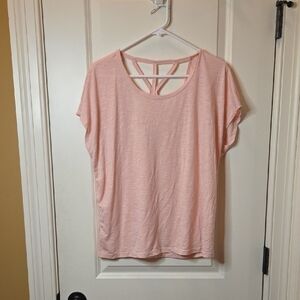 CLEARANCE NWT GAIAM Pink Dolman Sleeve Relaxed T-Shirt With Back Detail